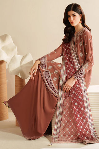 Jazmin Unstitched Velvet Embroidered Formal Vogue - 2025 VVF D-03 Jazmin Unstitched Velvet Embroidered Formal Vogue - 2025 VVF D-03