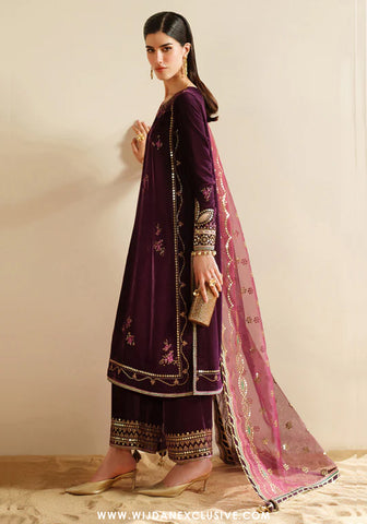 Jazmin Unstitched Velvet Embroidered Formal Vogue - 2025 VVF D-04 Jazmin Unstitched Velvet Embroidered Formal Vogue - 2025 VVF D-04