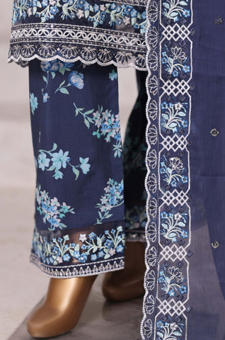 Sadabahar 3PC Stitched Luxury Embroidered Viscose Collection - 2025 (BLUE) Sadabahar 3PC Stitched Luxury Embroidered Viscose Collection - 2025 (BLUE)