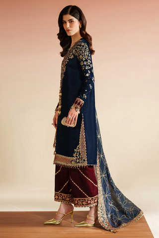 Jazmin Unstitched Velvet Embroidered Formal Vogue - 2025 VVF D-07 Jazmin Unstitched Velvet Embroidered Formal Vogue - 2025 VVF D-07