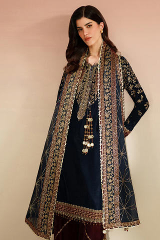 Jazmin Unstitched Velvet Embroidered Formal Vogue - 2025 VVF D-07 Jazmin Unstitched Velvet Embroidered Formal Vogue - 2025 VVF D-07