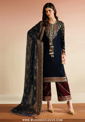 Jazmin Unstitched Velvet Embroidered Formal Vogue - 2025 VVF D-07 Jazmin Unstitched Velvet Embroidered Formal Vogue - 2025 VVF D-07