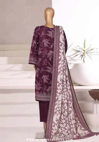 Sadabahar Printed Stitched Khaddar 3PC Collection - 2025 (PURPLE D-08) Sadabahar Printed Stitched Khaddar 3PC Collection - 2025 (PURPLE D-08)