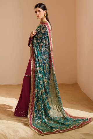Jazmin Unstitched Velvet Embroidered Formal Vogue - 2025 VVF D-09 Jazmin Unstitched Velvet Embroidered Formal Vogue - 2025 VVF D-09