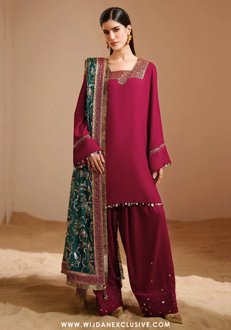 Jazmin Unstitched Velvet Embroidered Formal Vogue - 2025 VVF D-09 Jazmin Unstitched Velvet Embroidered Formal Vogue - 2025 VVF D-09