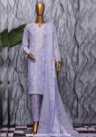 Elegant Unstitched Embroidered Lawn - 2025 by HZ Textile HZ-EC-1046 Elegant Unstitched Embroidered Lawn - 2025 by HZ Textile HZ-EC-1046