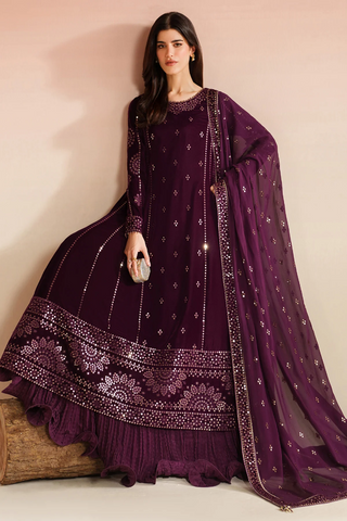 Jazmin Unstitched Velvet Embroidered Formal Vogue - 2025 VVF D-01 Jazmin Unstitched Velvet Embroidered Formal Vogue - 2025 VVF D-01