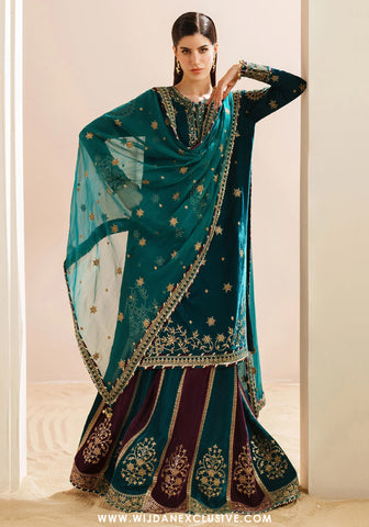 Jazmin Unstitched Velvet Embroidered Formal Vogue - 2025 VVF D-08 Jazmin Unstitched Velvet Embroidered Formal Vogue - 2025 VVF D-08