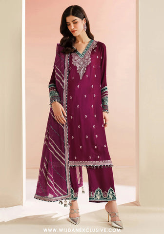 Jazmin Unstitched Velvet Embroidered Formal Vogue - 2025 VVF D-06 Jazmin Unstitched Velvet Embroidered Formal Vogue - 2025 VVF D-06