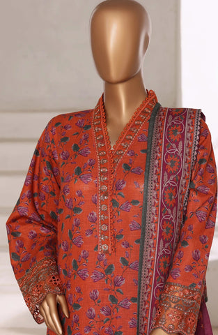 Sadabahar Malika Stitched Embroidered Khaddar Collection - 2025 (RUST) Sadabahar Malika Stitched Embroidered Khaddar Collection - 2025 (RUST)
