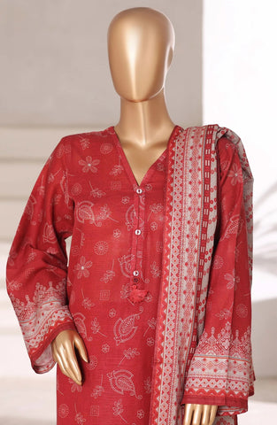 Sadabahar Printed Stitched Khaddar 3PC Collection - 2025 (RED D-11) Sadabahar Printed Stitched Khaddar 3PC Collection - 2025 (RED D-11)