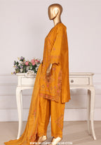 Bin Saeed Stitched Luxury Embroidered 3pc Vol-III Collection - 2026 (D-11)