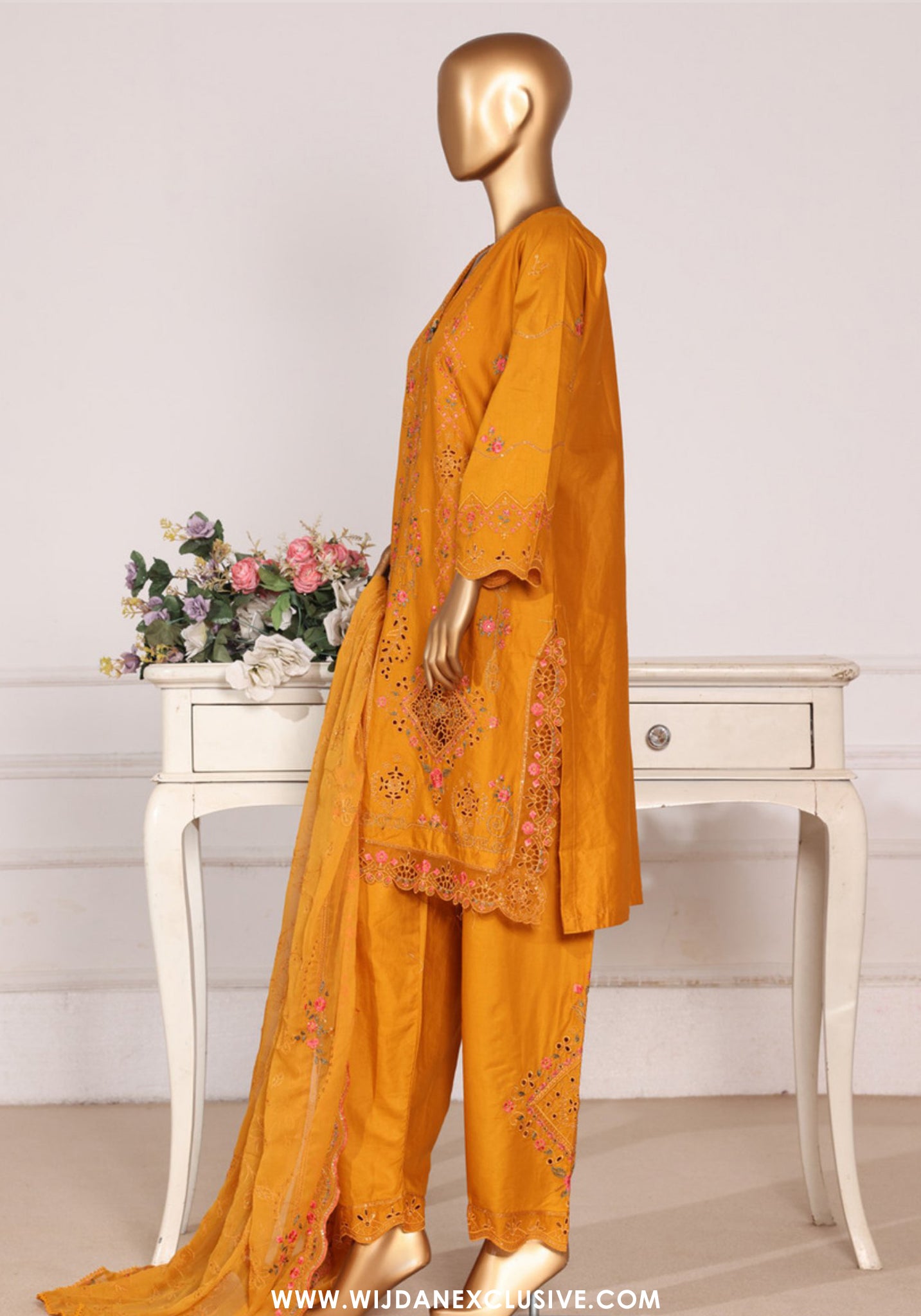 Bin Saeed Stitched Luxury Embroidered 3pc Vol-III Collection - 2026 (D-11)