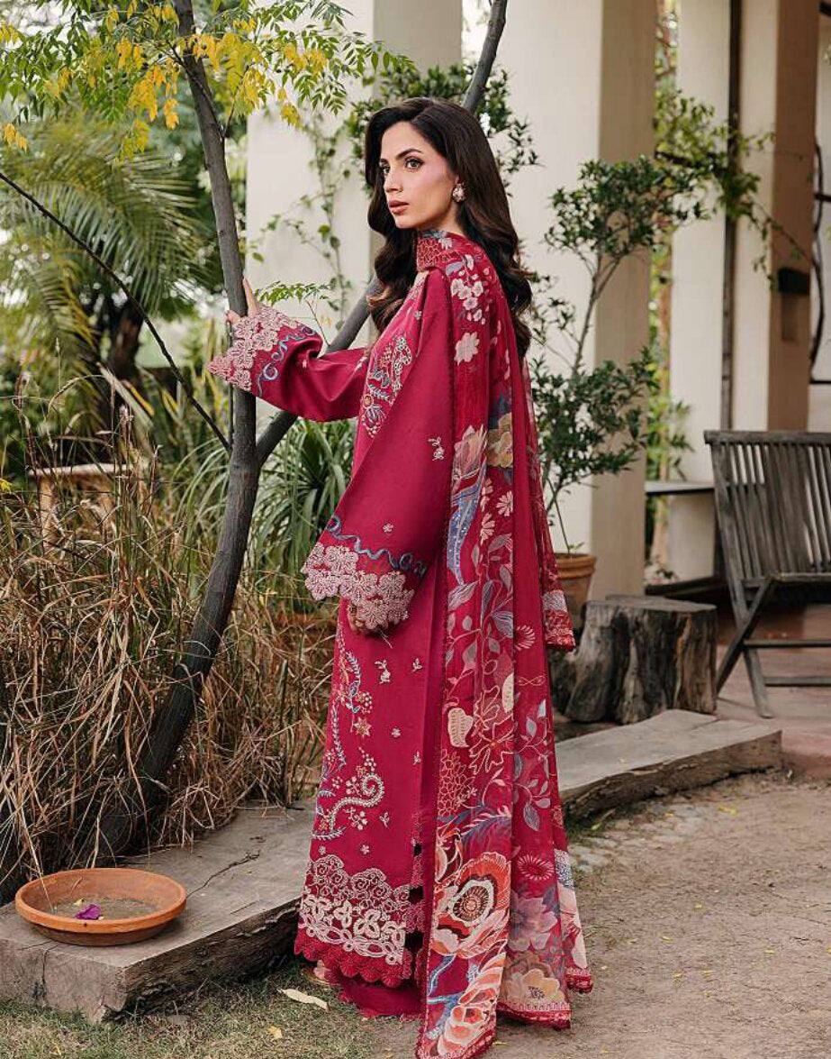 Zync by Florent | Unstitched Festive Lawn Collection - 2026 (FZ-7A)