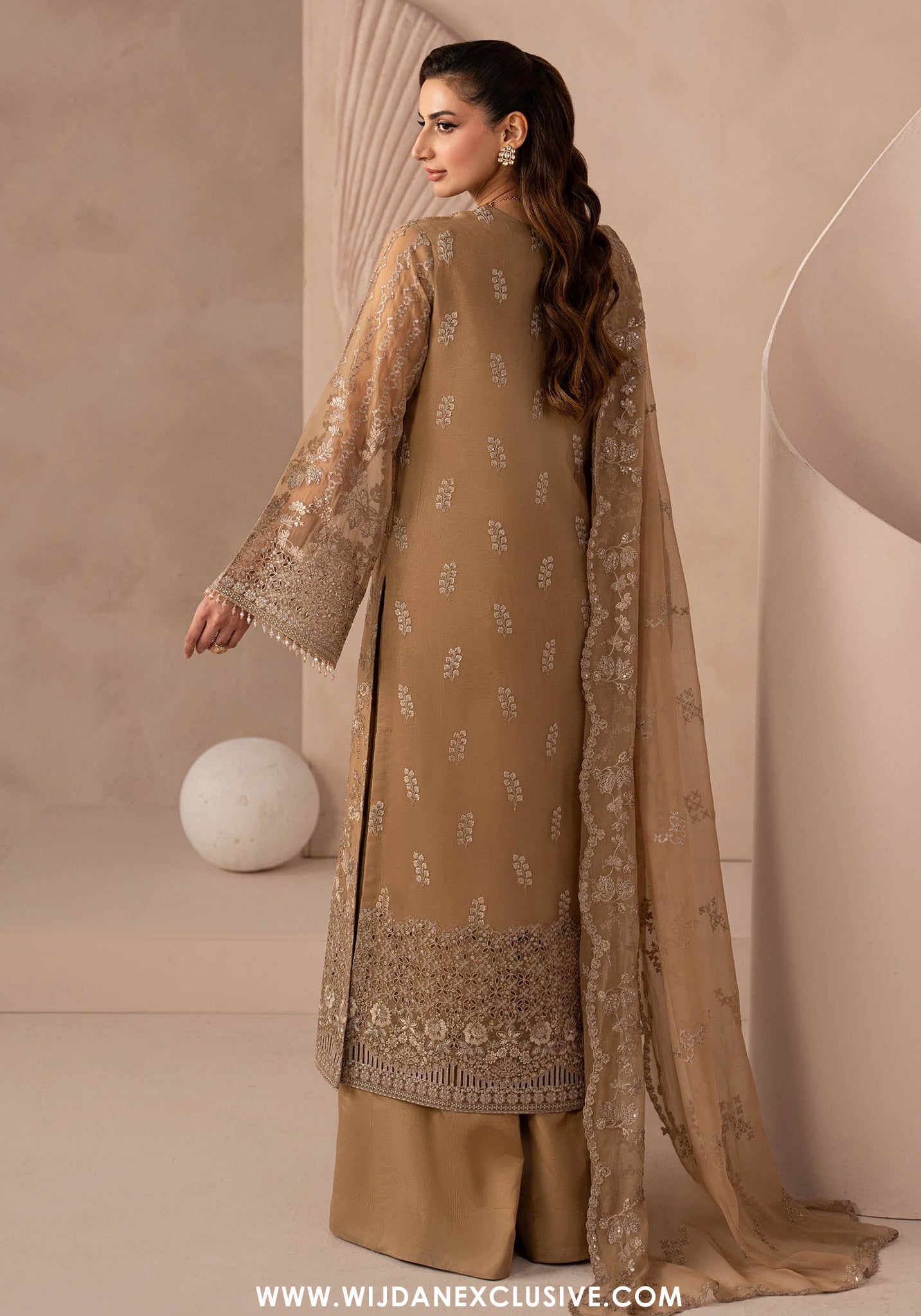 Izhar e Mohabbat by Lamisah | Unstitched Formal Chiffon Collection - 2026 (GOLDEN CHARM)