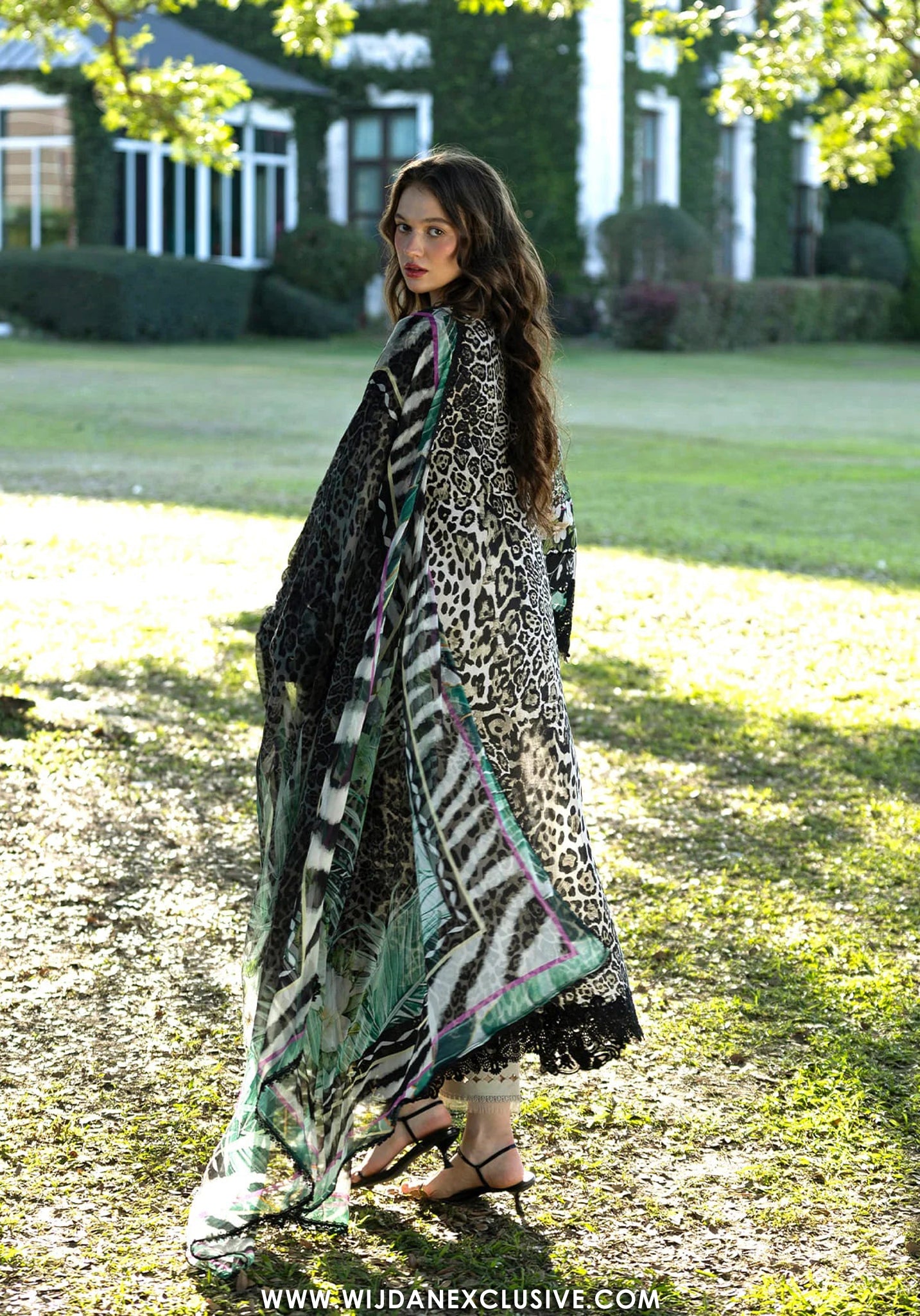 Elaf Signature Unstitched Printed Embroidered Lawn Collection - 2026 ESA-3A BELLADURNE