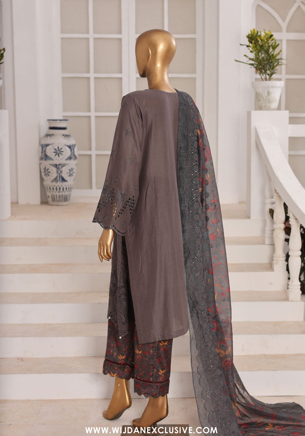 Aifa Dynasty Chikankari Unstitched Luxury Lawn Collection - 2026 (D-10)