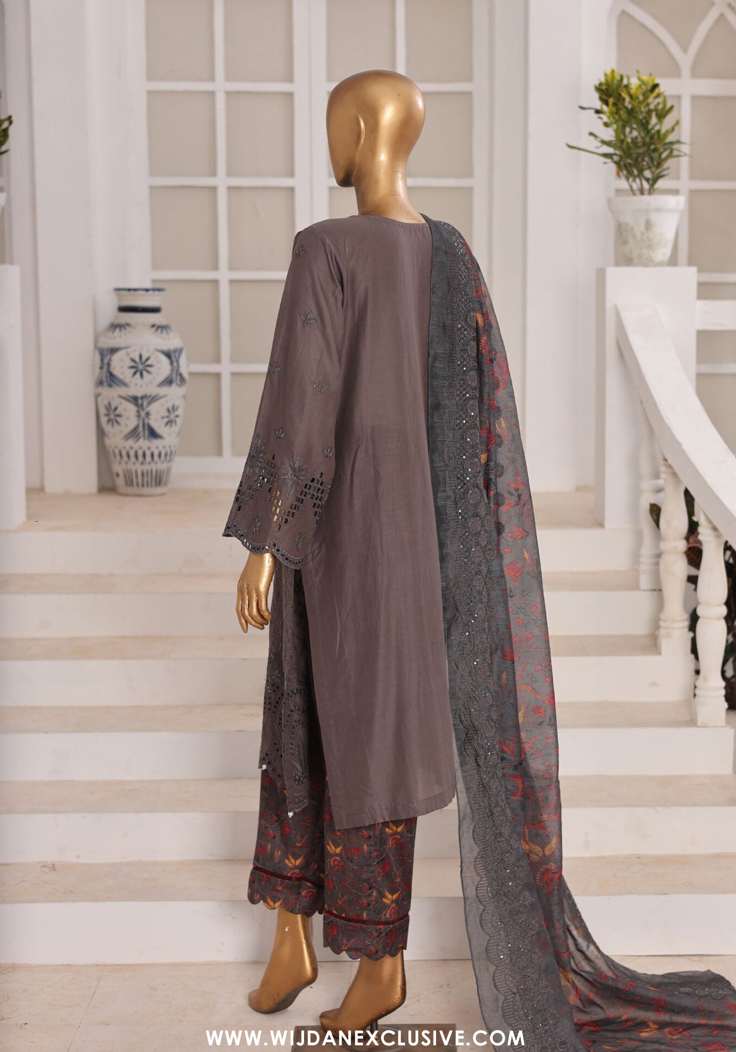 Aifa Dynasty Chikankari Unstitched Luxury Lawn Collection - 2026 (D-10)