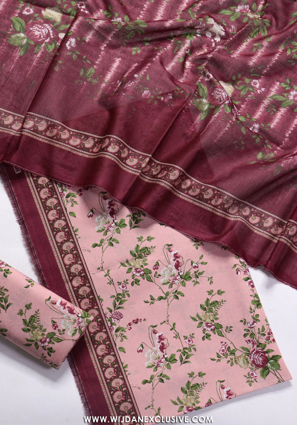 Bin Saeed Unstitched Printed Lawn Vol-II Collection - 2026 (PINK)