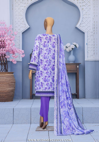 HZ Premium Unstitched Embroidered Lawn Collection - 2026 PEC-616