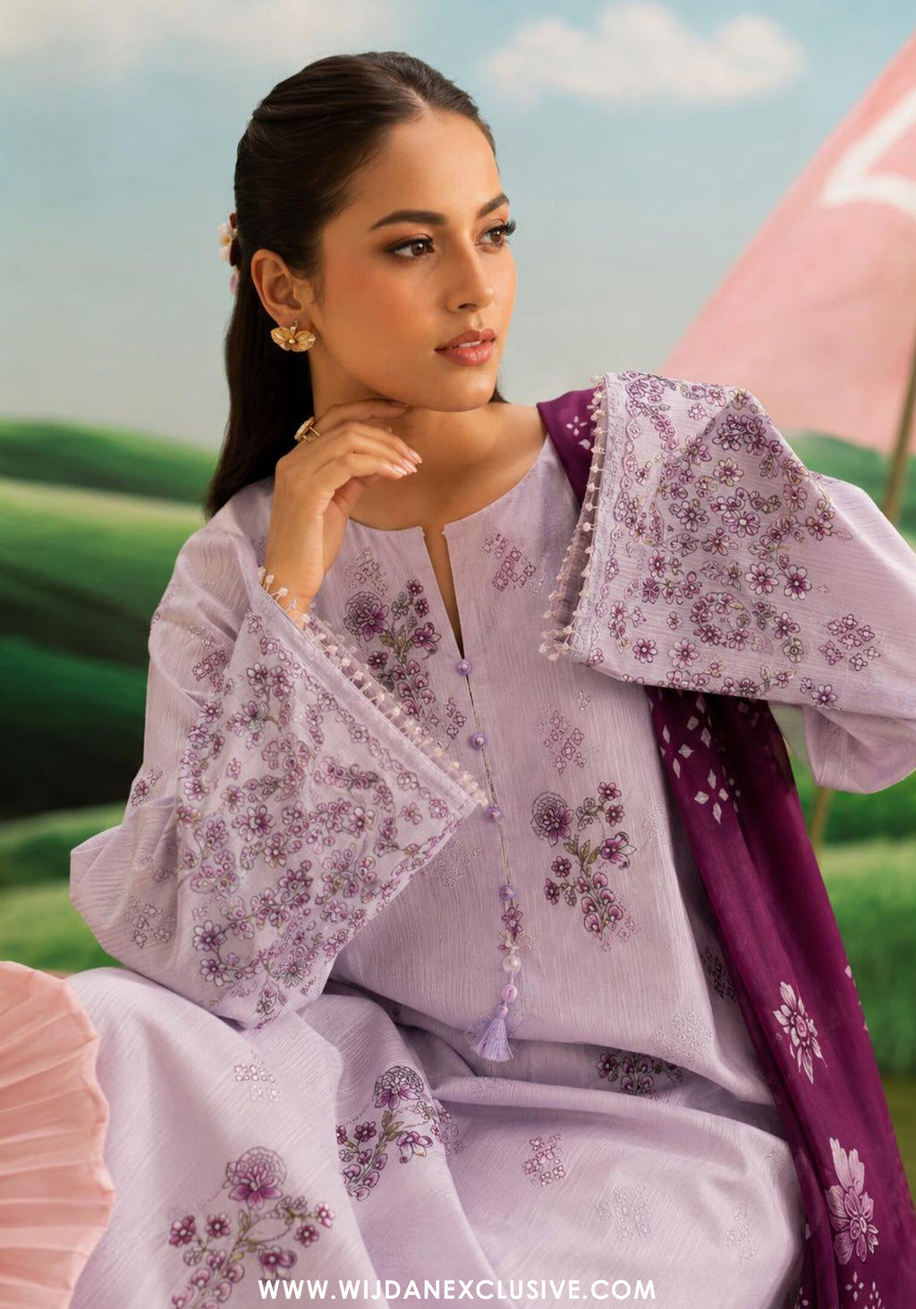 Sadabahar Stitched Printed Lawn Vol-14 Collection – 2026 (D-10)