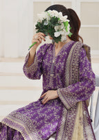 Maya by Aizal | Stitched Digital Printed Lawn Vol-03 Collection - 2026 (D-10)