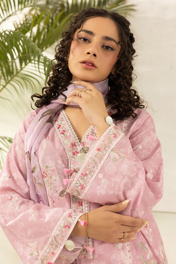 Zellbury Unstitched 3pc Embroidered Lawn Collection - 2026 (WUS-26E-0454)
