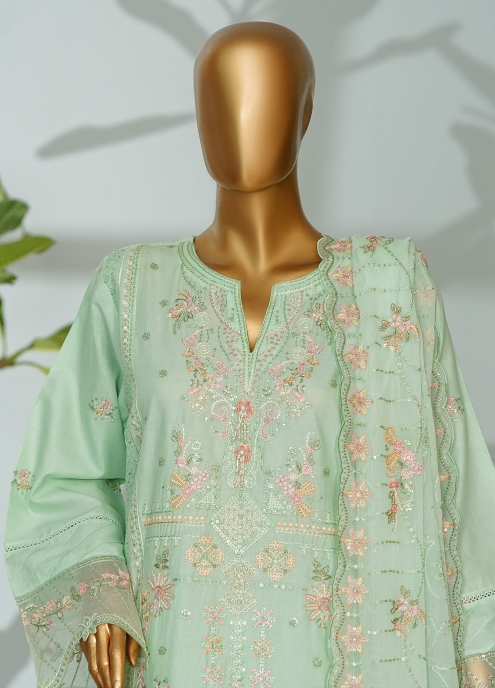 Bin Saeed Stitched Luxury Embroidered 3PC Collection - 2026 BSLE26-010