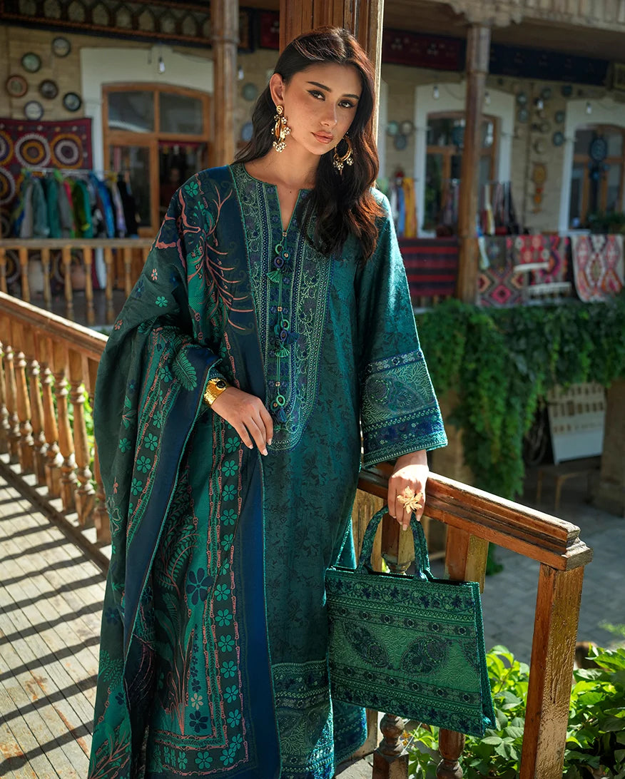 Broadway by Mushq | Unstitched Embroidered Viscose Collection'26 (AZURE ECHO)