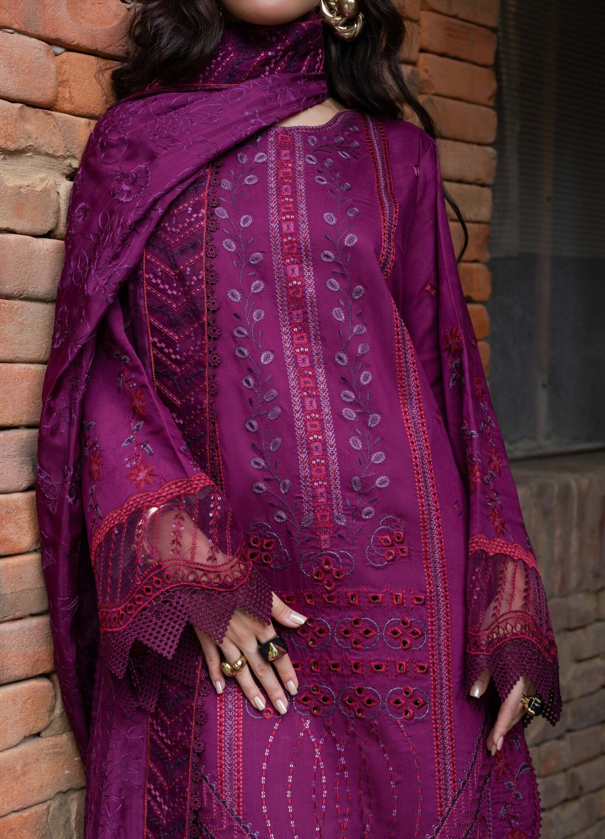 Amani by Marjjan | Unstitched Embroidered Viscose Collection - 2026 (MSV-11/B)
