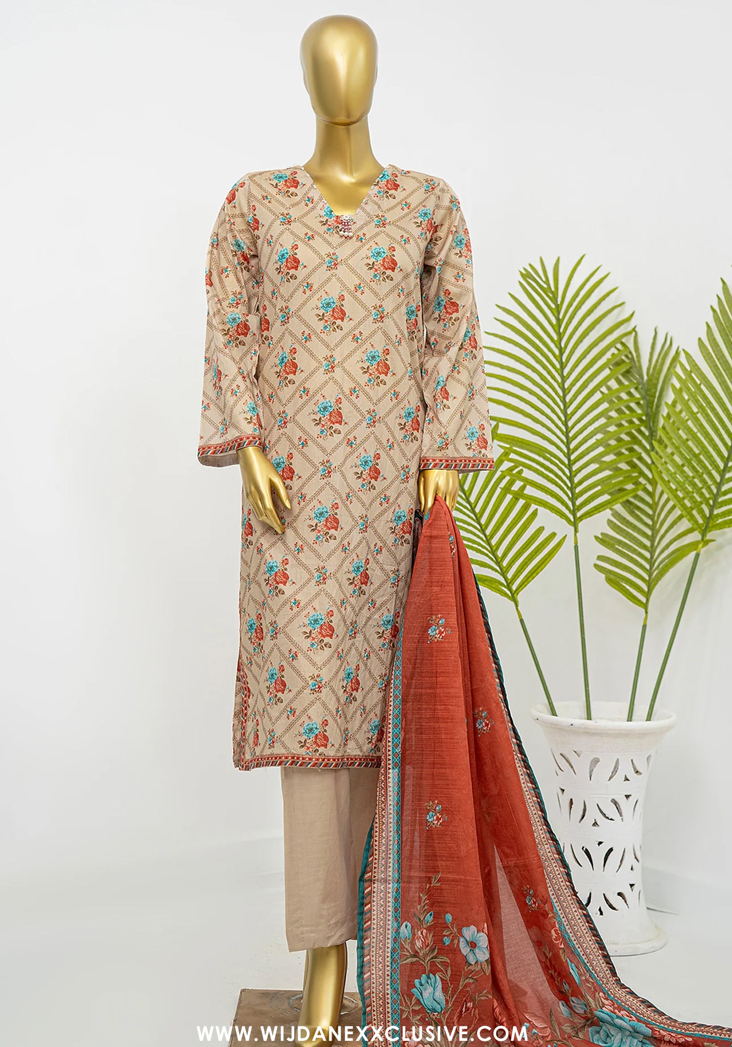 Bin Saeed Stitched Exclusive Printed Lawn Vol-07 Collection – 2026 (D-10)
