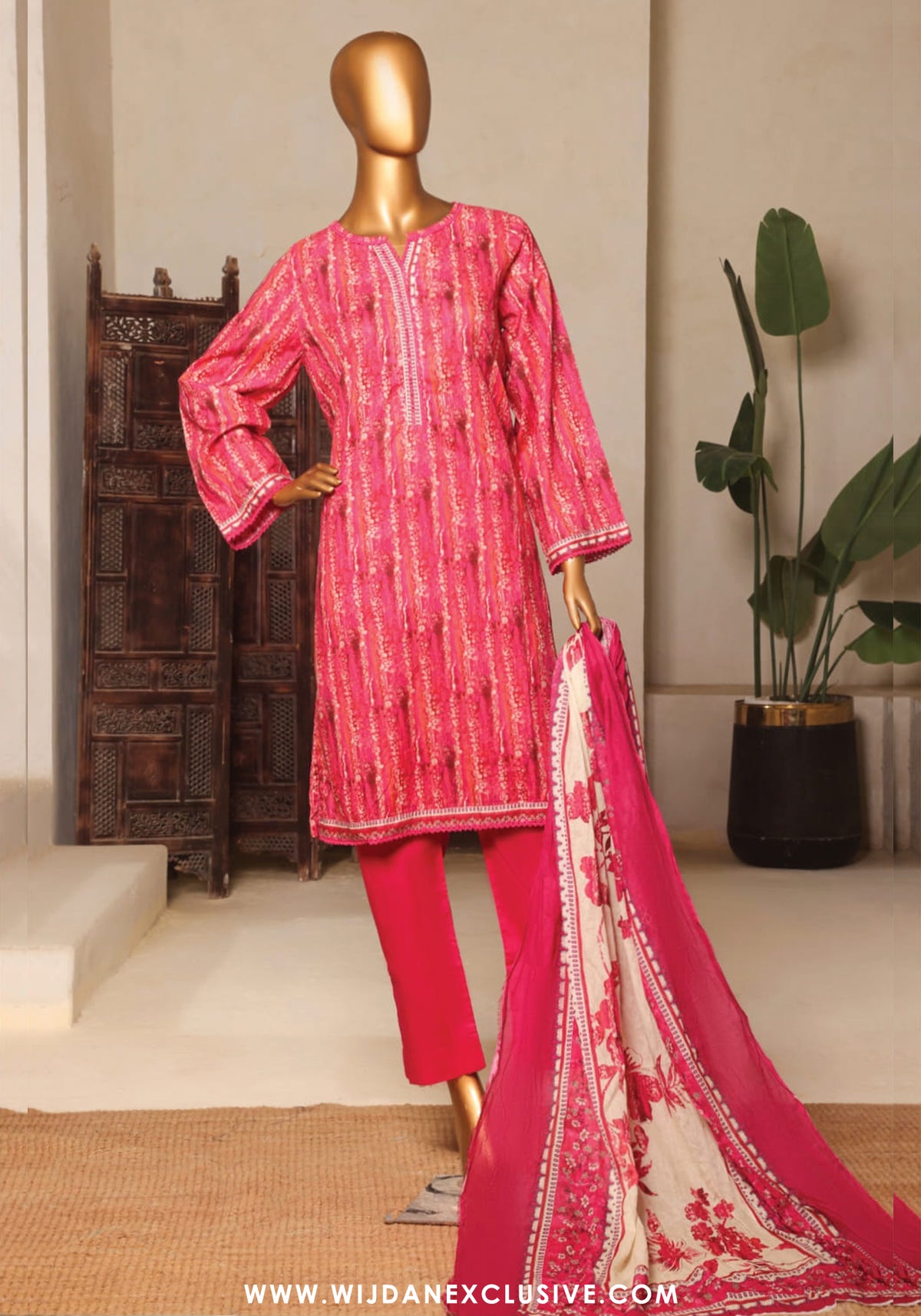 Bin Saeed Stitched Exclusive Printed 3PC Lawn Collection'25 Vol-11 D-10