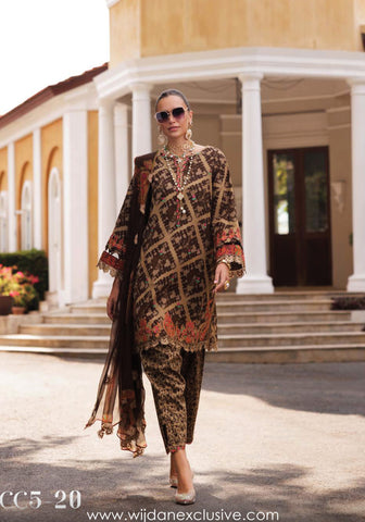 Combination Un-Stitched Lawn Collection'25 Vol-02 by Charizma CC5-20