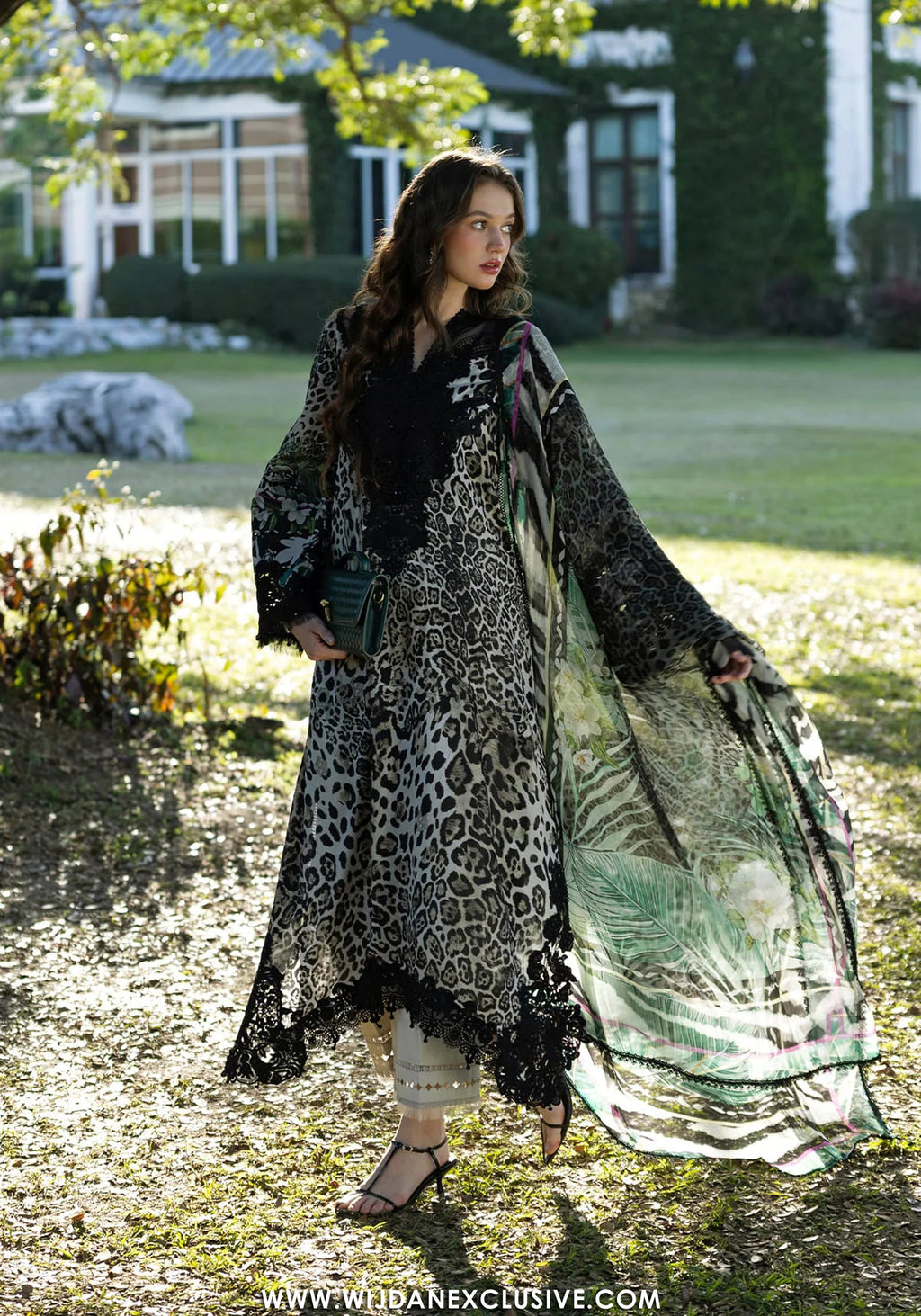 Elaf Signature Unstitched Printed Embroidered Lawn Collection - 2026 ESA-3A BELLADURNE