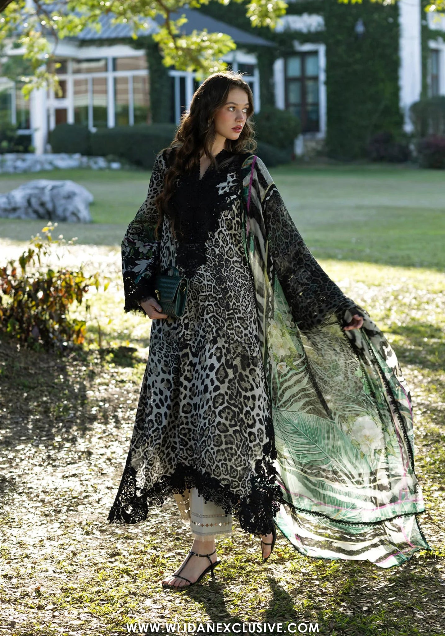 Elaf Signature Unstitched Printed Embroidered Lawn Collection - 2026 ESA-3A BELLADURNE