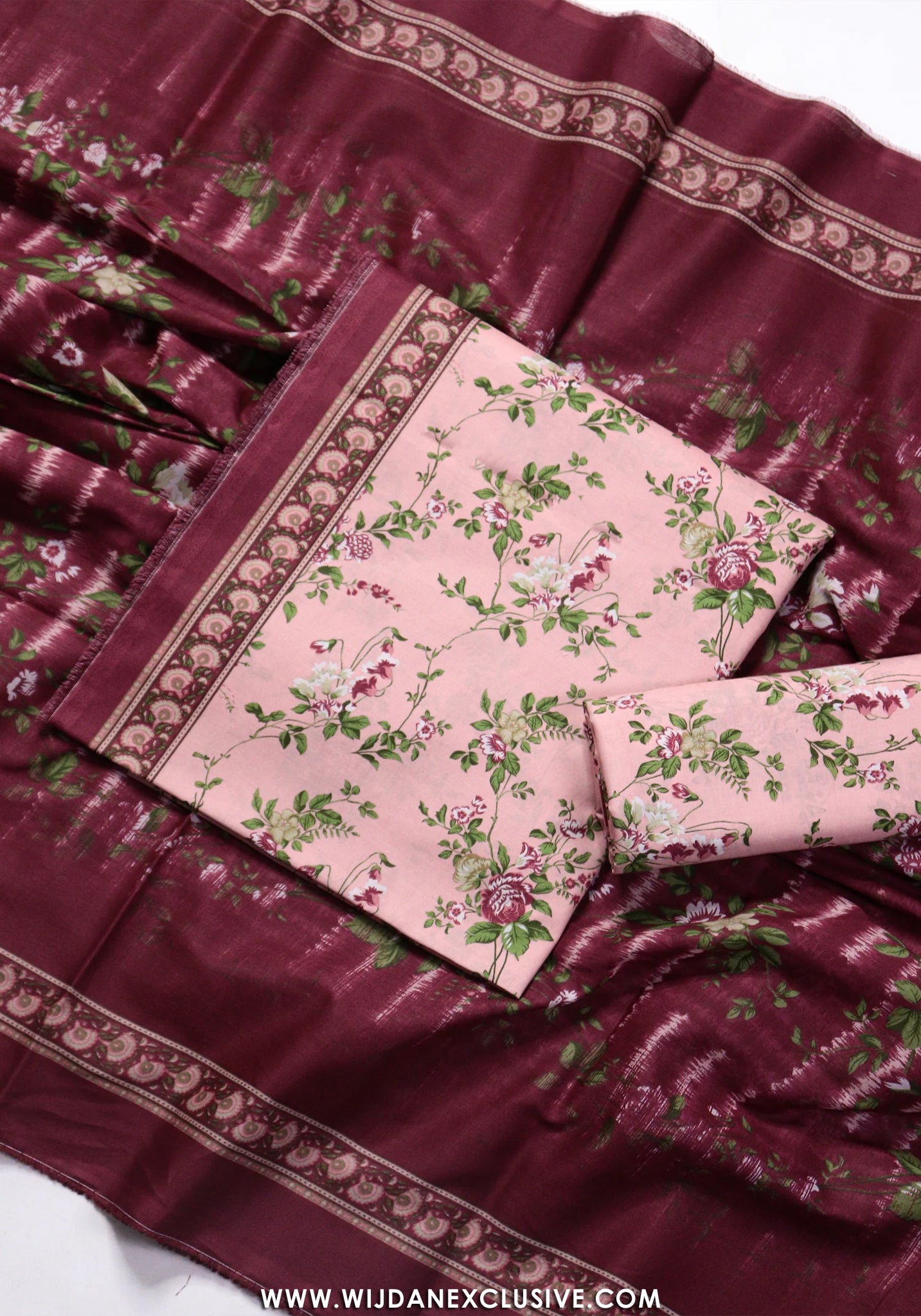 Bin Saeed Unstitched Printed Lawn Vol-II Collection - 2026 (PINK)