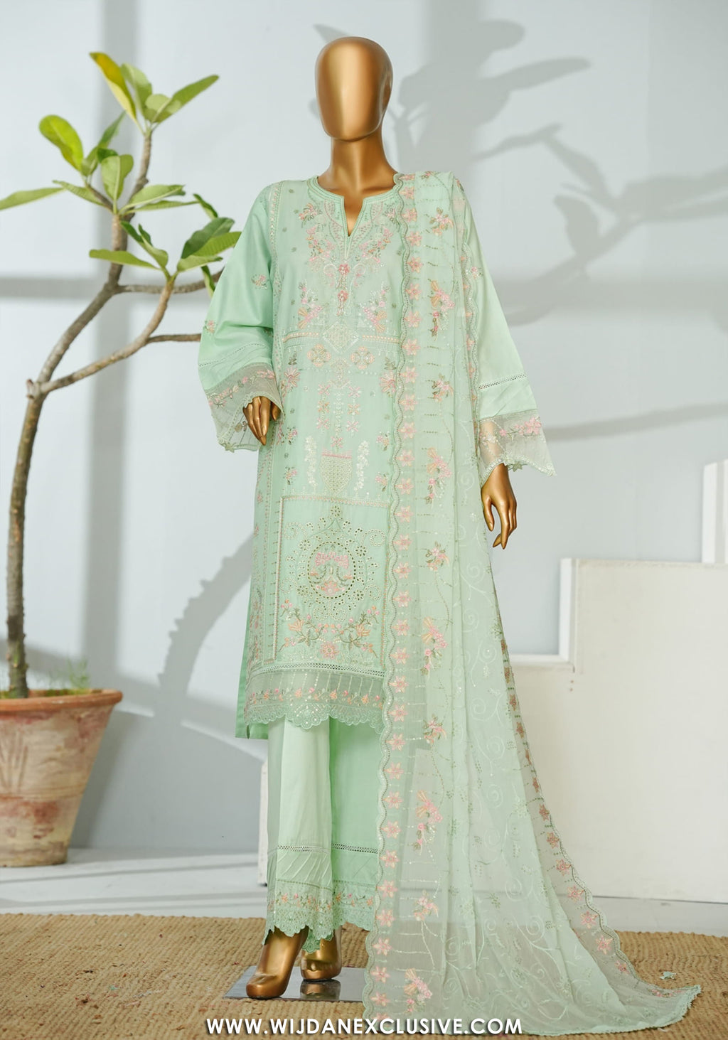 Bin Saeed Stitched Luxury Embroidered 3PC Collection - 2026 BSLE26-010