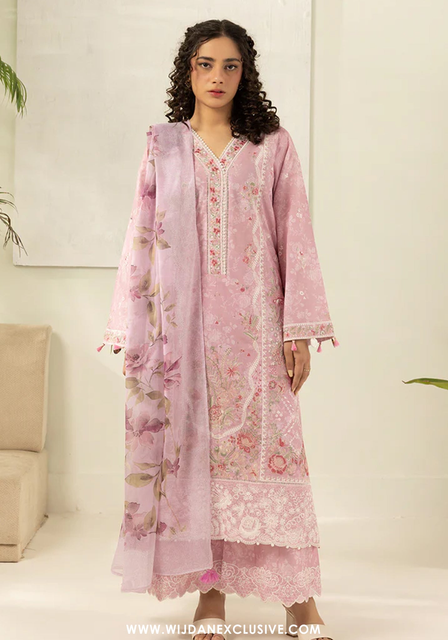 Zellbury Unstitched 3pc Embroidered Lawn Collection - 2026 (WUS-26E-0454)