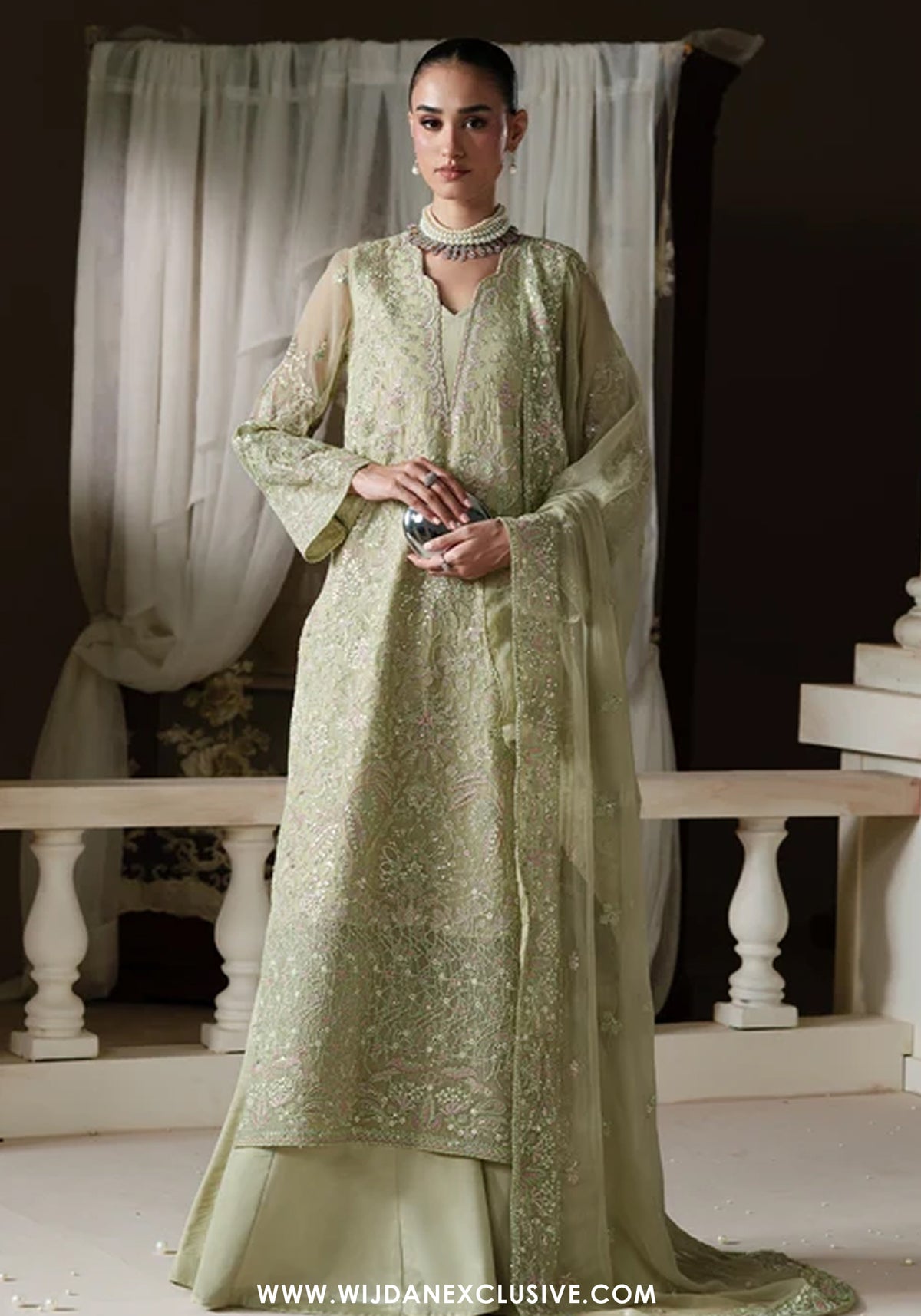 Modern Heirloom by Emaan Adeel | Unstitched Emb Chiffon Formal'26 (MODERN BELLE)