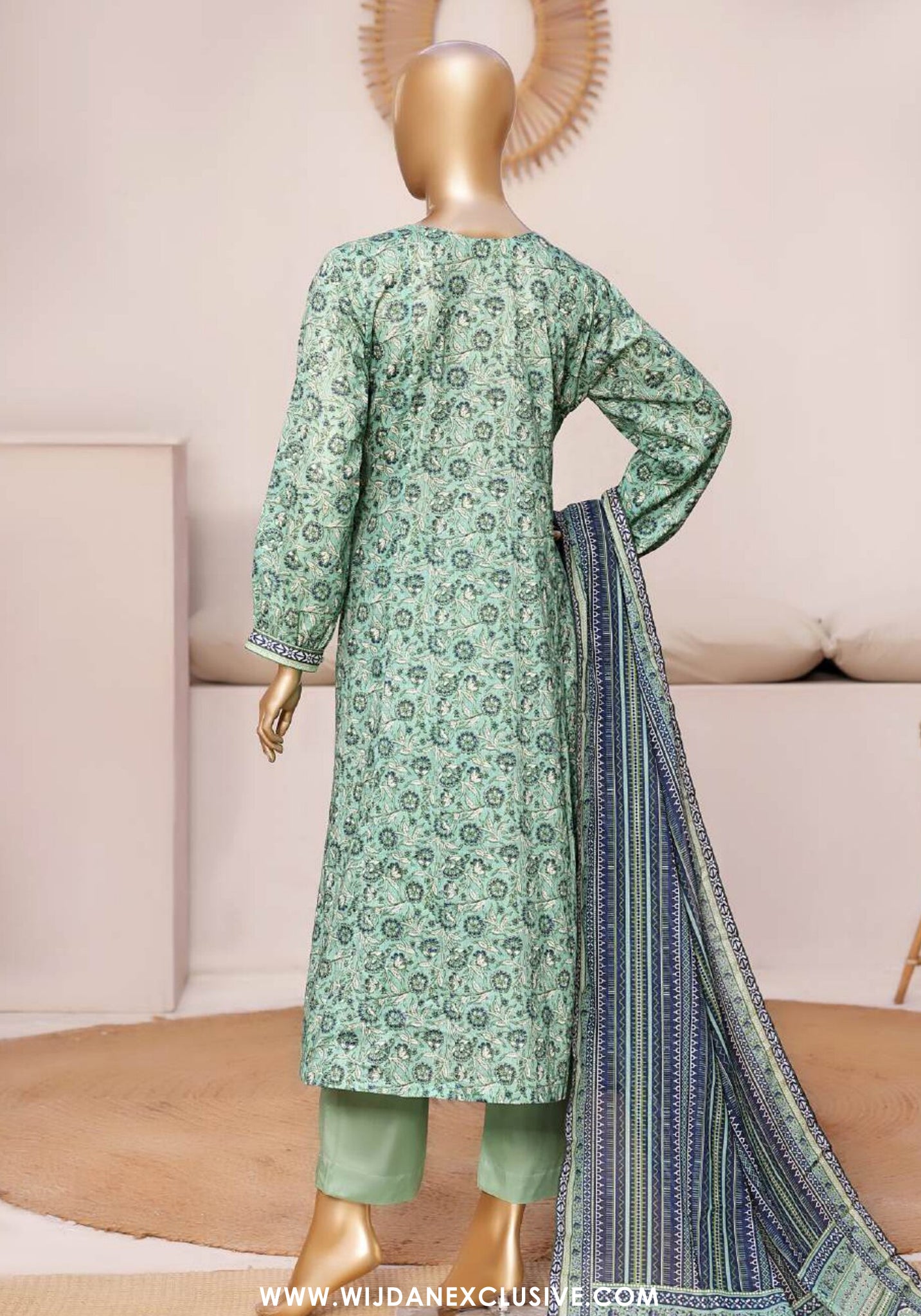 Bin Saeed Stitched Exclusive Printed Lawn 3pc Frock Vol-01 Collection - 2026 (D-10)