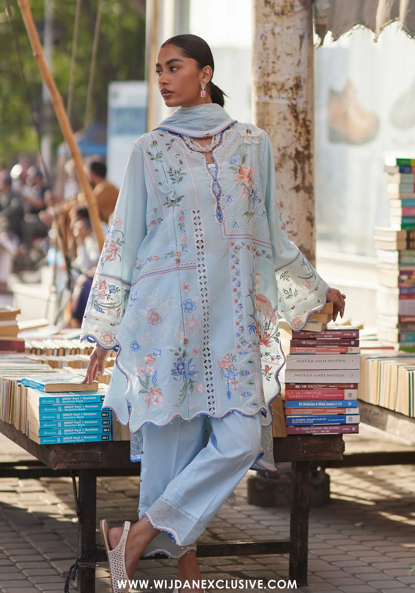 Wildflower by Zaha | Unstitched Festive Lawn Collection - 2026 (FORGET ME NOT BREEZE)