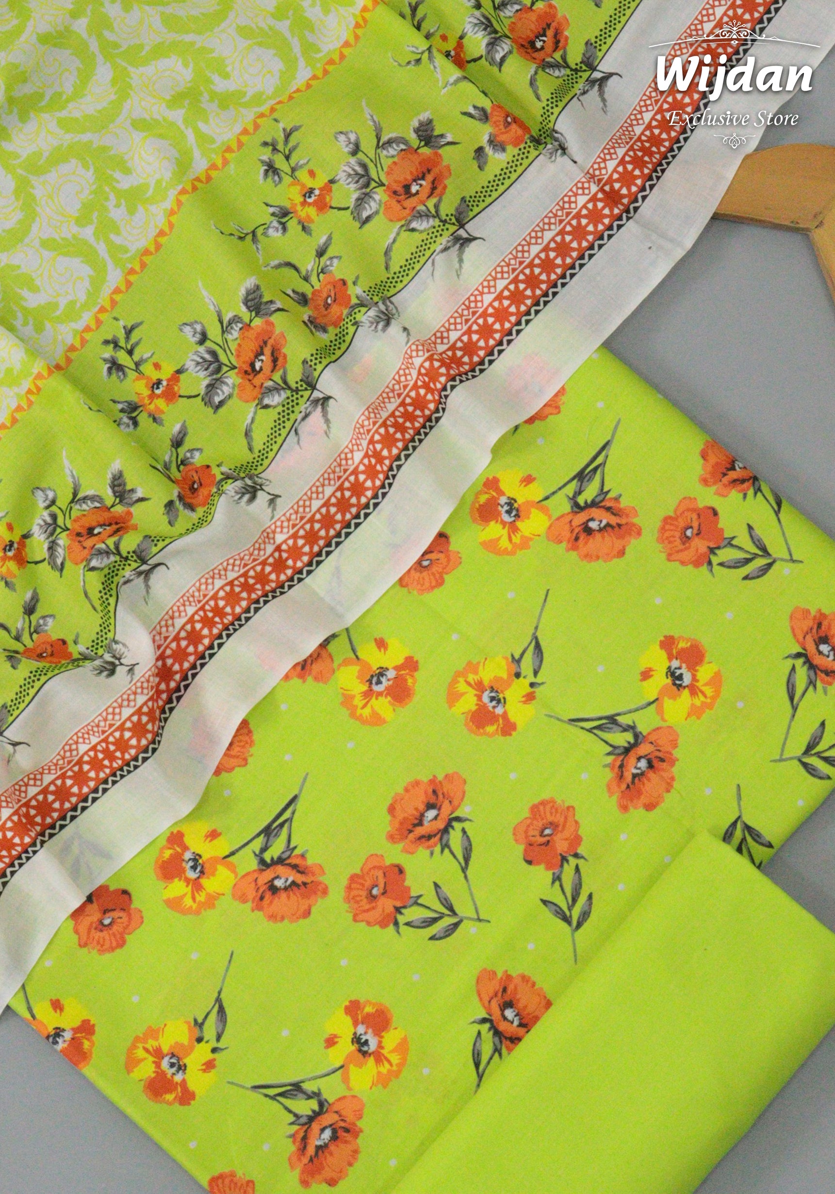 Wrinkle Free Un-Stitched Printed Coll'25 Volby Amna Khadija D-10