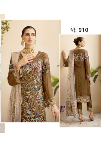 Chevron Luxury Chiffon Collection'24 Vol-09 by Ramsha A-910