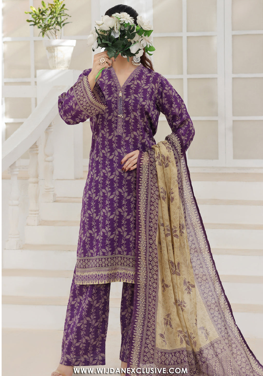 Maya by Aizal | Stitched Digital Printed Lawn Vol-03 Collection - 2026 (D-10)