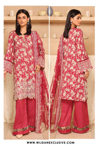 Aleeha Unstitched Embroidered Lawn Chikankari Collection - 2025 by Johra JH-951