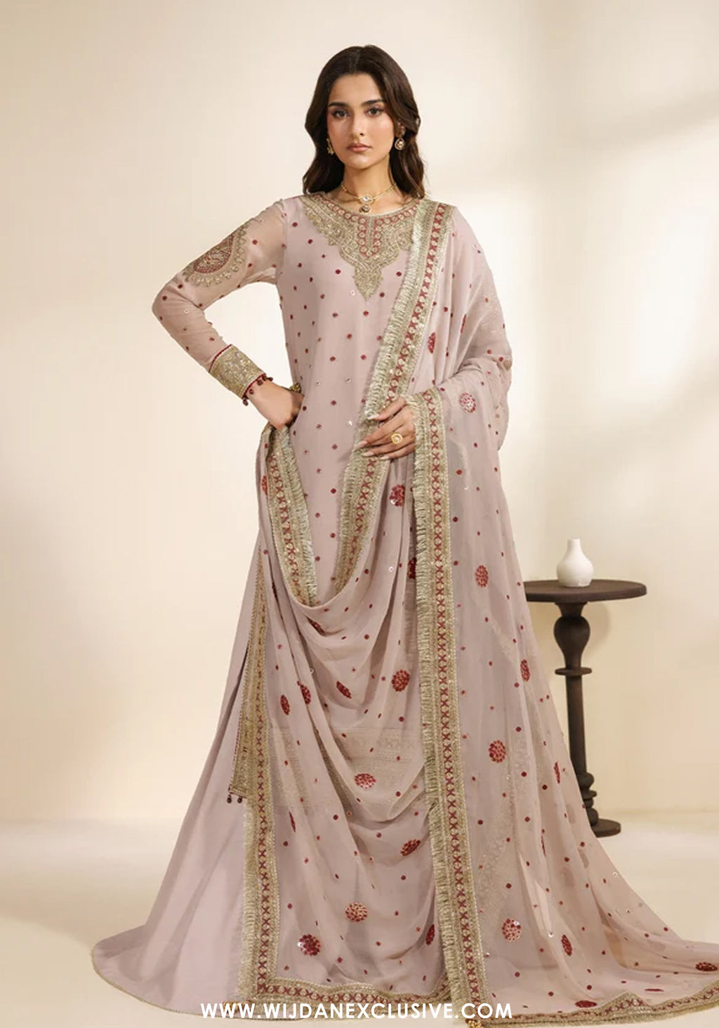 Meraki by Zarif | Unstitched Embroidered Chiffon Formal Collection - 2026 (SAMA)
