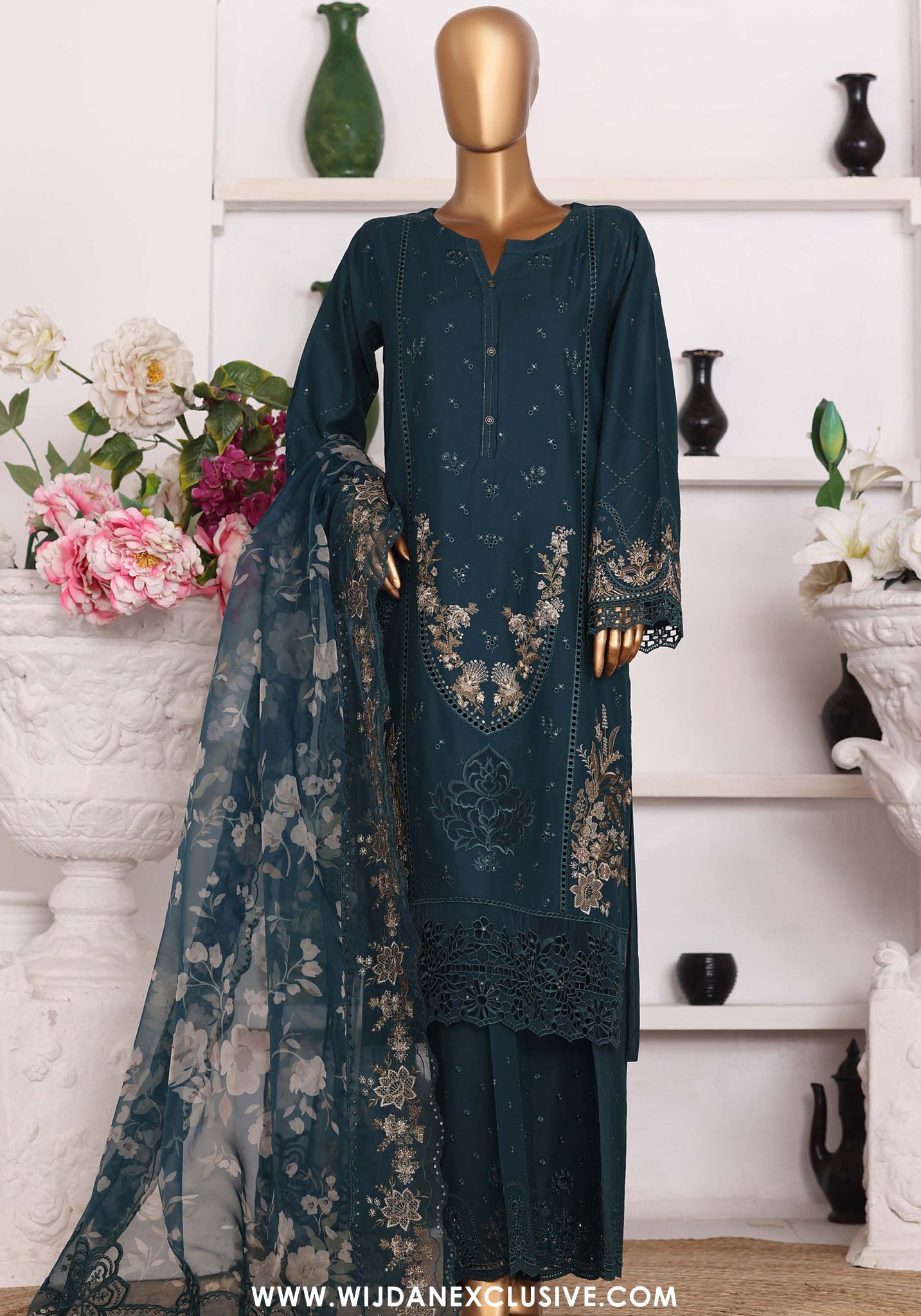 Muse  by HZ Textile | Stitched Embroidered 3pc Collection - 2026 (CSE-3P-220)