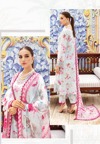 Rangrez Luxury Lawn Collection'25 Vol-06 by Ramsha N-610