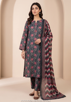 Bin Saeed Unstitched 3PC Digital Printed Cambric Collection - 2025 D-09