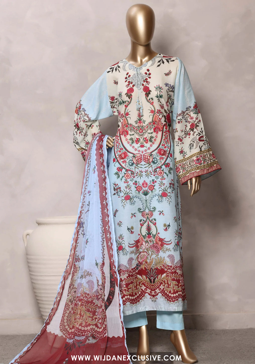 Kaftaan by Sadabahar | Stitched Chamti Printed Cotton Lawn Collection'26 (D-10)